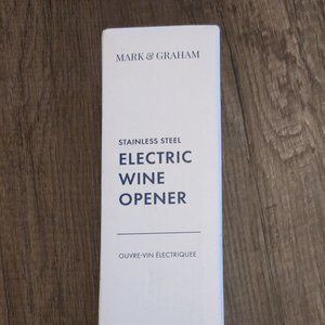 NEW Mark & Graham stainless steel electric wine opener